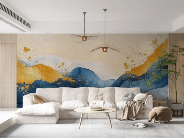 Papier Peint Tropical Moderne Vert Sauge Naturel – Gallery