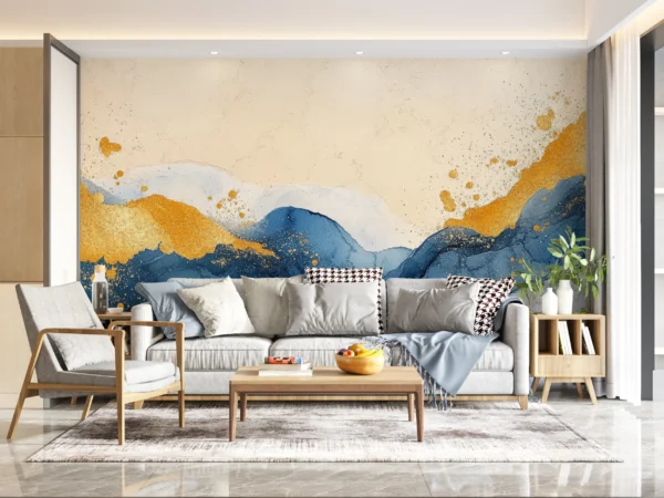 Papier Peint Tropical Moderne Vert Sauge Naturel – Gallery